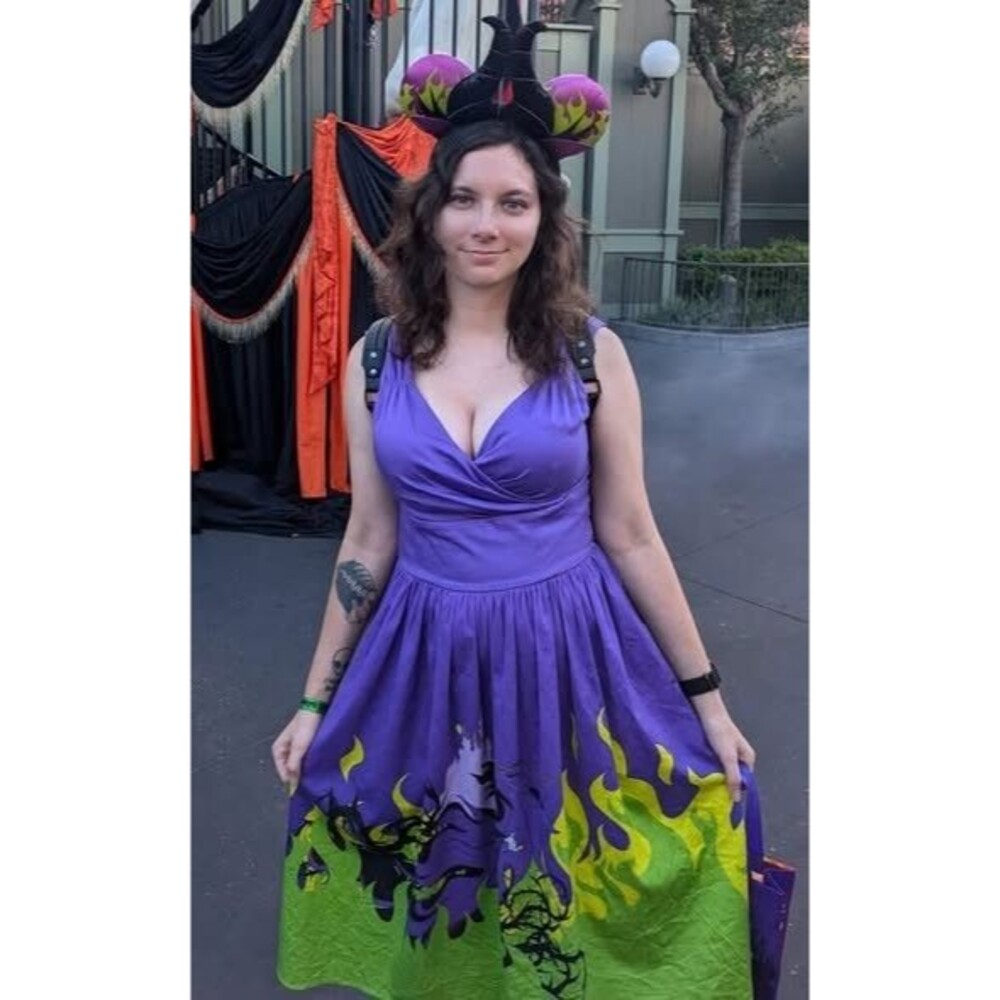 Disney Parks Dress Shop Villains Sleeping Beauty Maleficent Dragon Dress XS